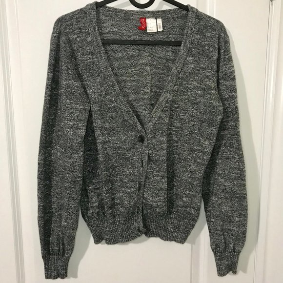 Grey Knit H&M Cardigan